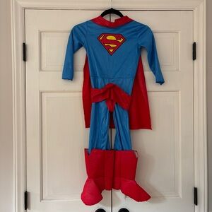 Superman Kids Costume - Blue‎ and Red Super Man Cape Halloween Outfit